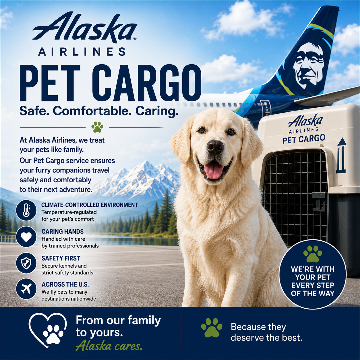 Alaska Airlines Shipping Package
